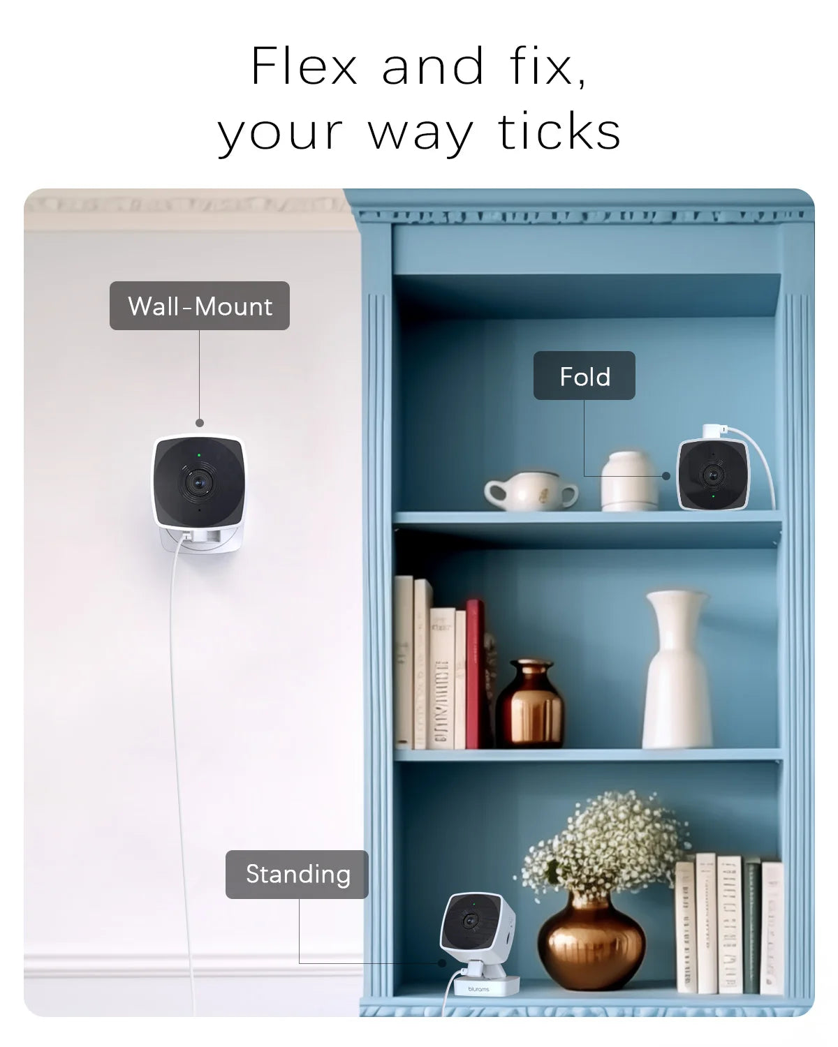 BLURAMS A12S FoleVue Cam 3MP Indoor Smart Home Security Camera
