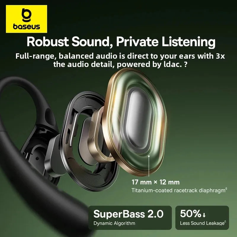 BASEUS Eli Sport 2 Bluetooth Wireless Open-Ear Headphones