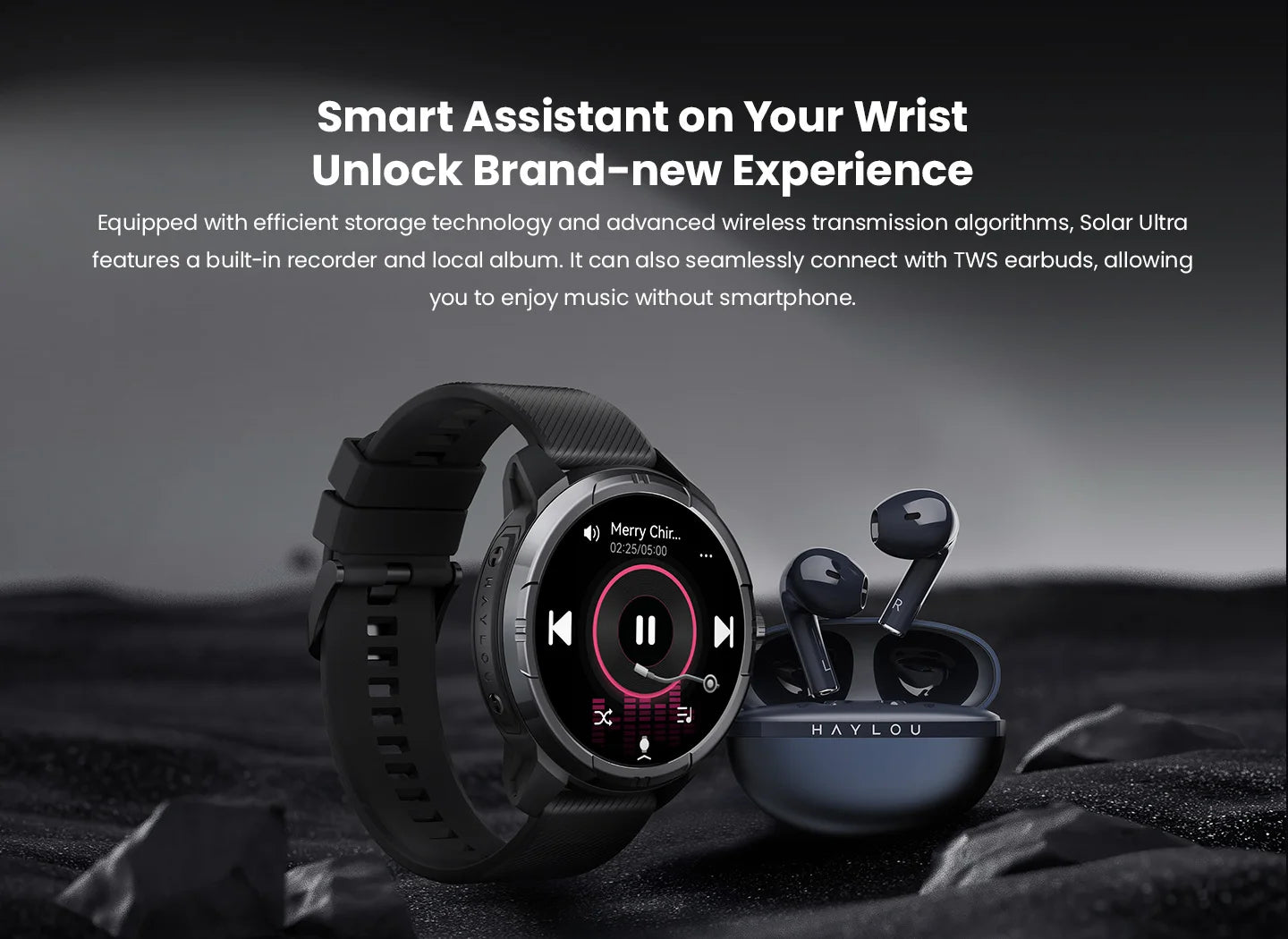 HAYLOU Solar Ultra 1.60" AMOLED GPS Smart Watch