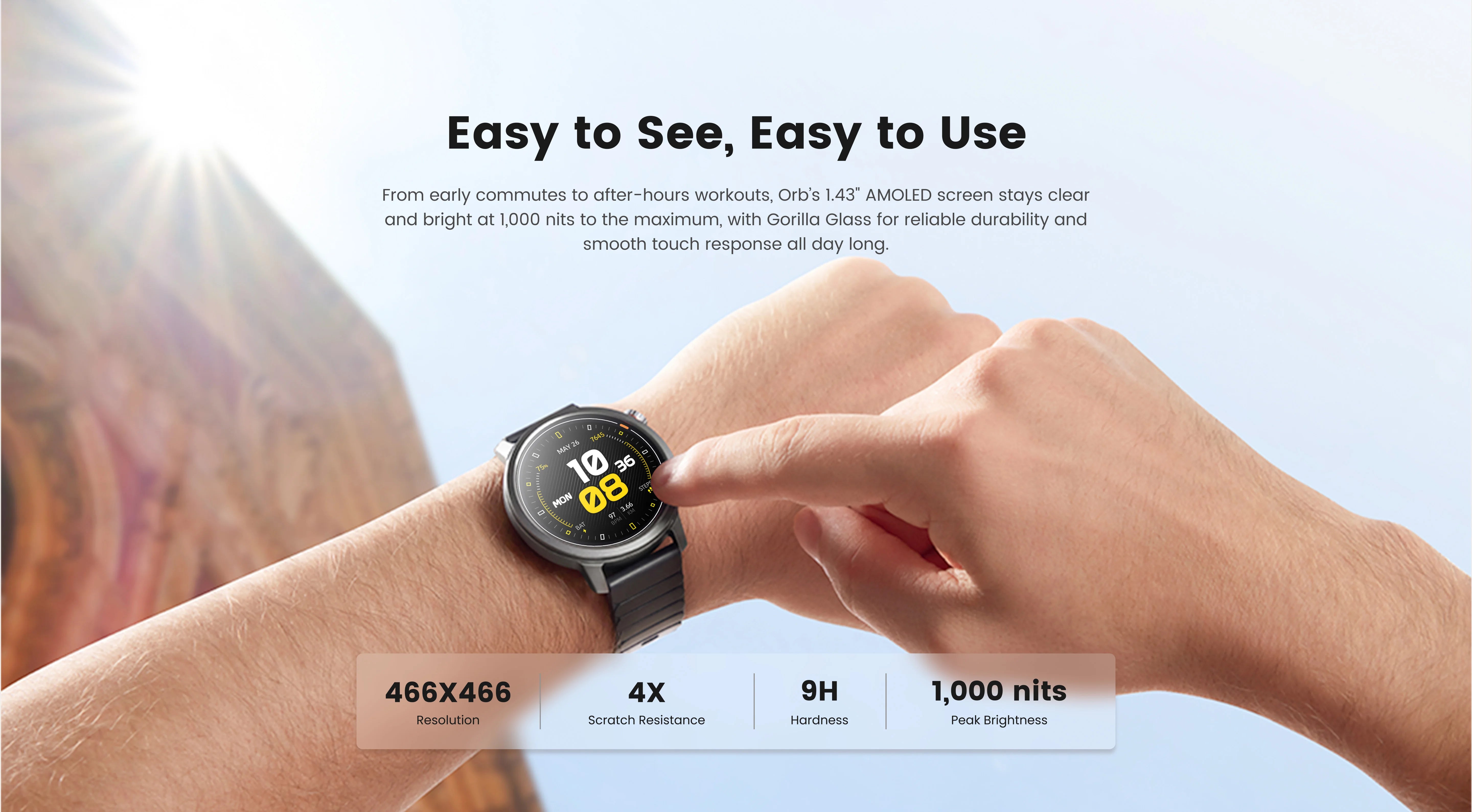 KOSPET Orb 1.43" AMOLED Smart Watch