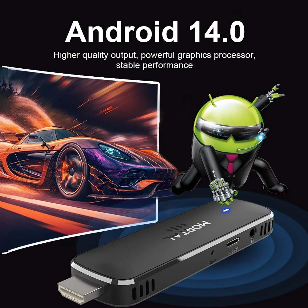 MORTAL Q8 4K Android TV Stick with Google Assistant
