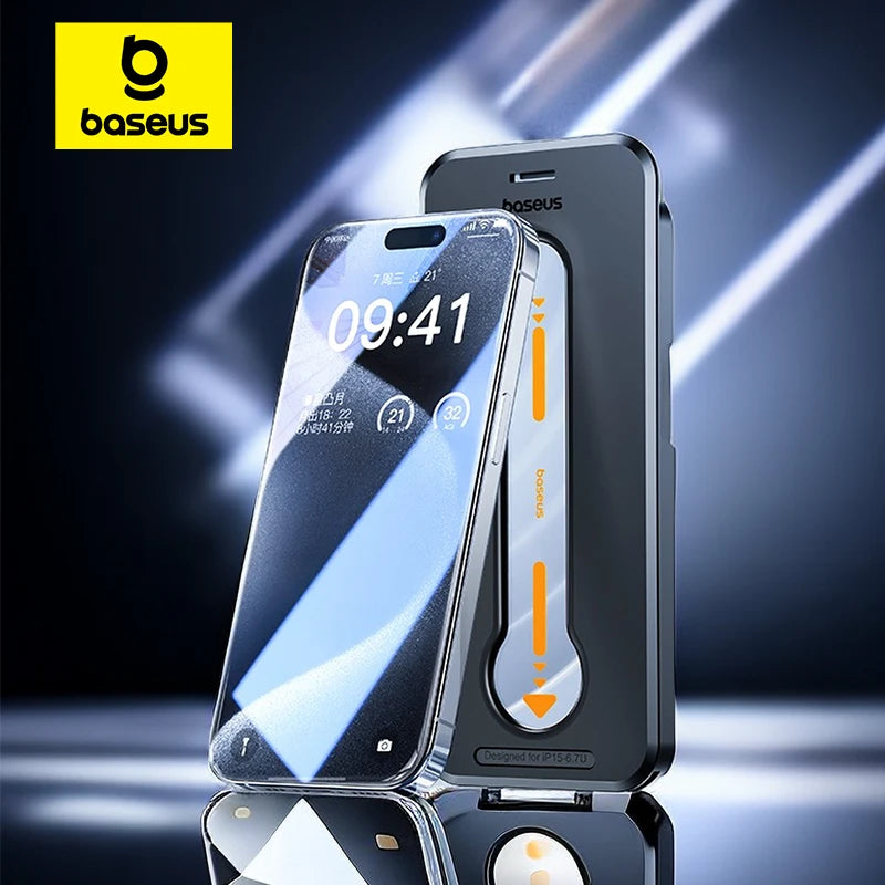 BASEUS Crystal Line Series Privacy Glass Screen Protector for Apple iPhone