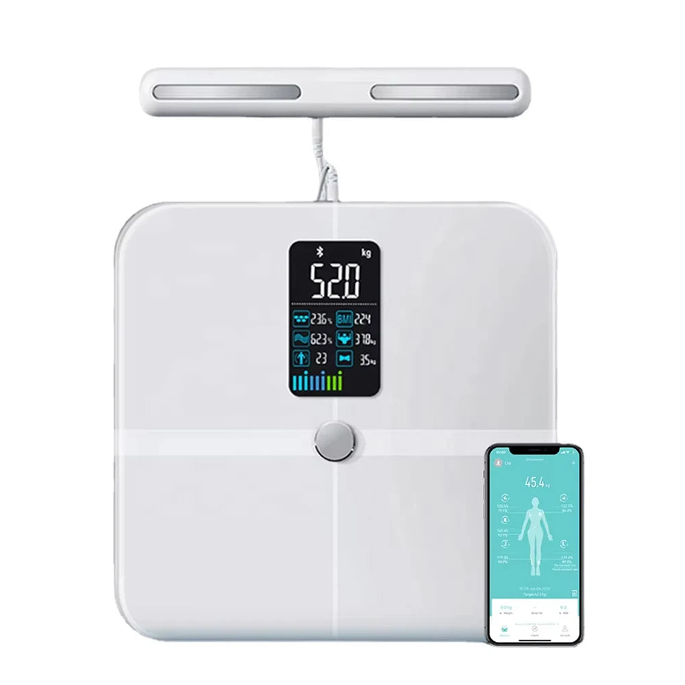 FITDAYS FI2001LB Bluetooth Smart Body Scales - White