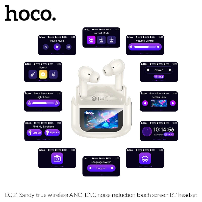 HOCO EQ21 Noise Cancelling Bluetooth Wireless Earbuds