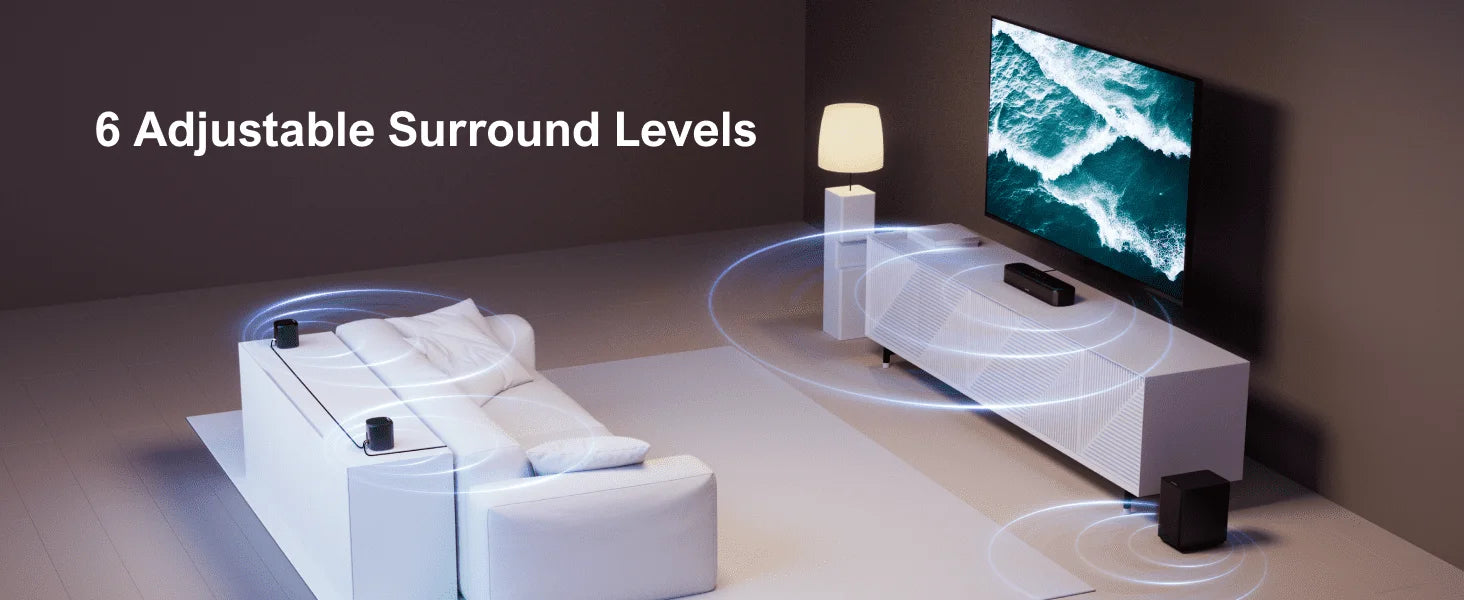 ULTIMEA Aura A30 5.1 Wireless Sound Bar with Subwoofer