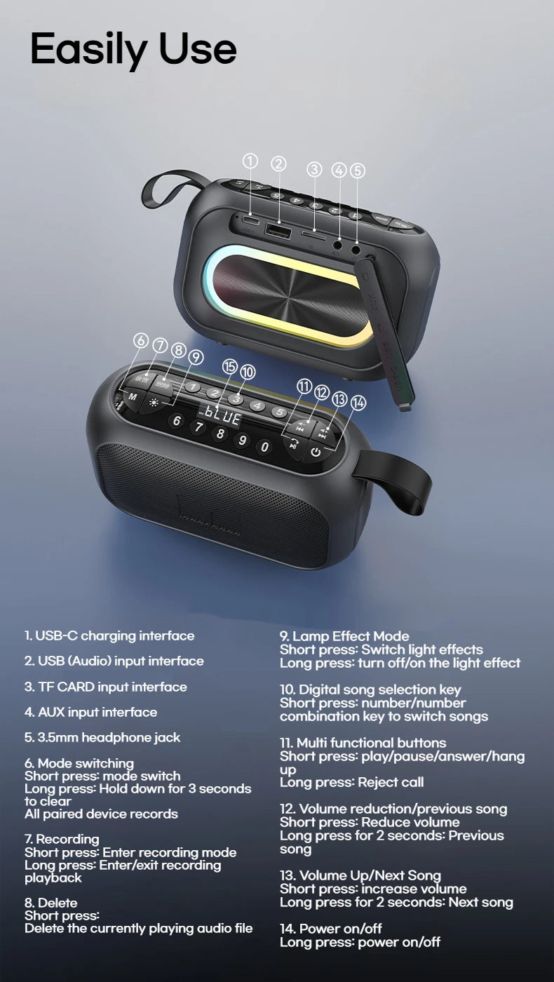 MONSTER M6 Portable Bluetooth Wireless Speaker