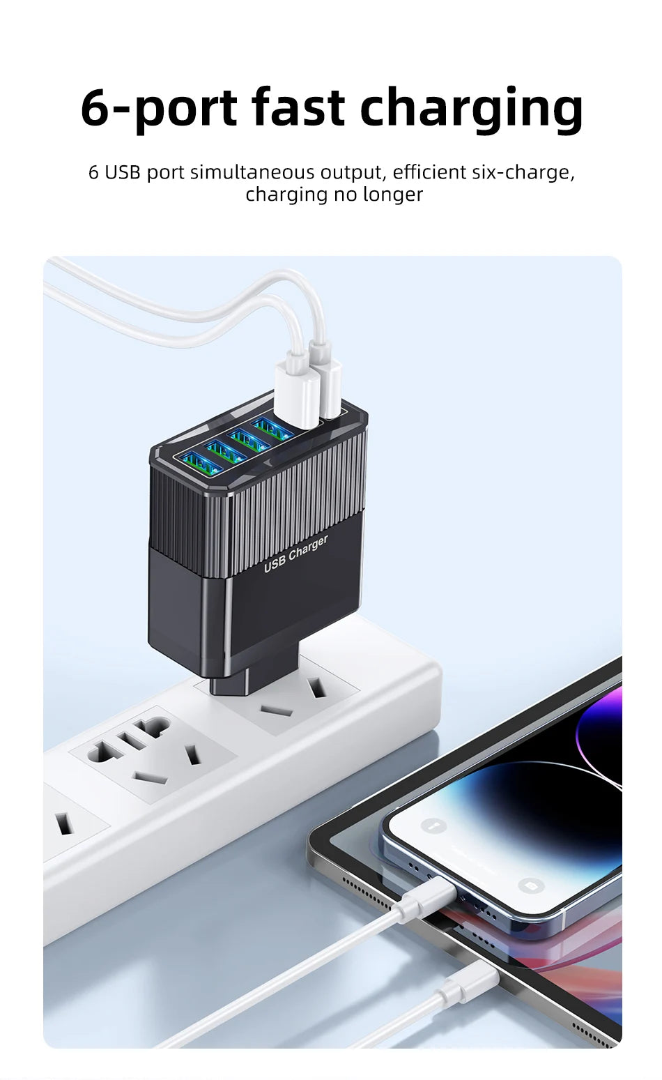 Usb Multipower USLION Multiport 18W USB Power Adapter