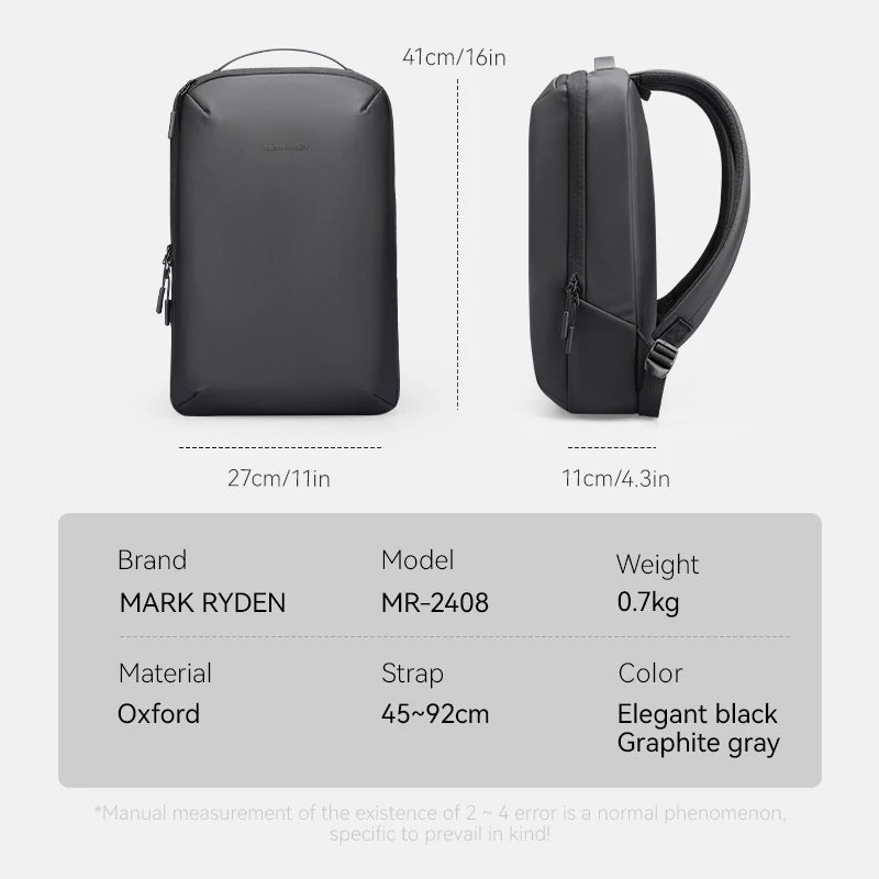 MARK RYDEN MR2408 Lightweight Business Travel Backpack