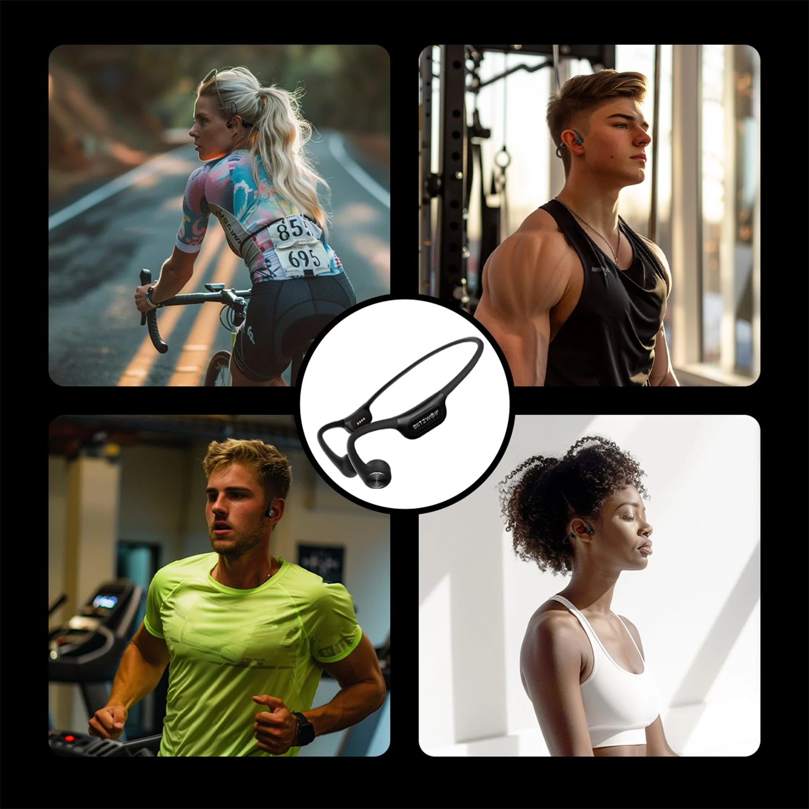 BLITZWOLF BW-BTS9 Bluetooth Wireless Bone Conduction Headphones