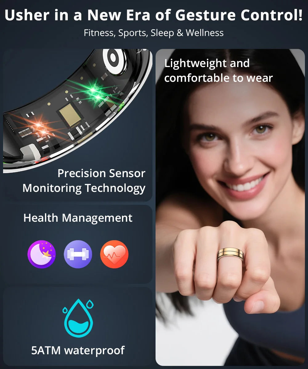 COLMI R07 Smart Ring with Charging Case