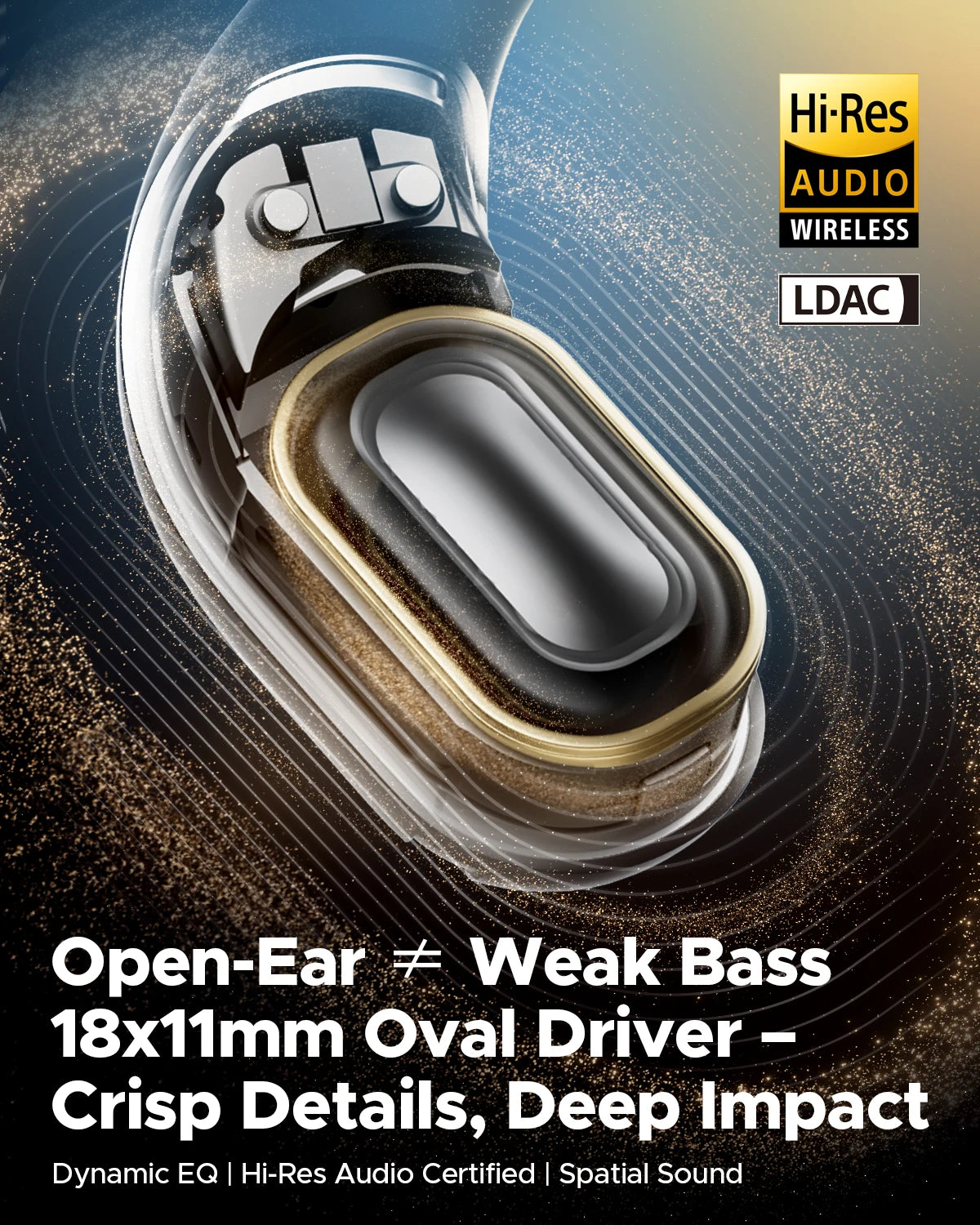 SOUNDPEATS Chasers Bluetooth Wireless Open-Ear Earphones