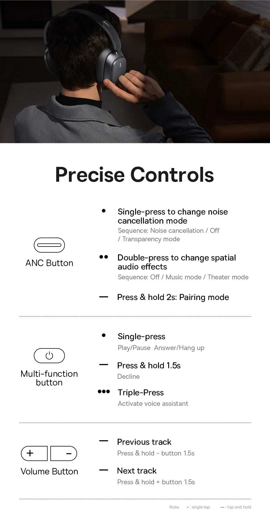 BASEUS Bowie H1 Pro ANC Bluetooth Wireless Headphones