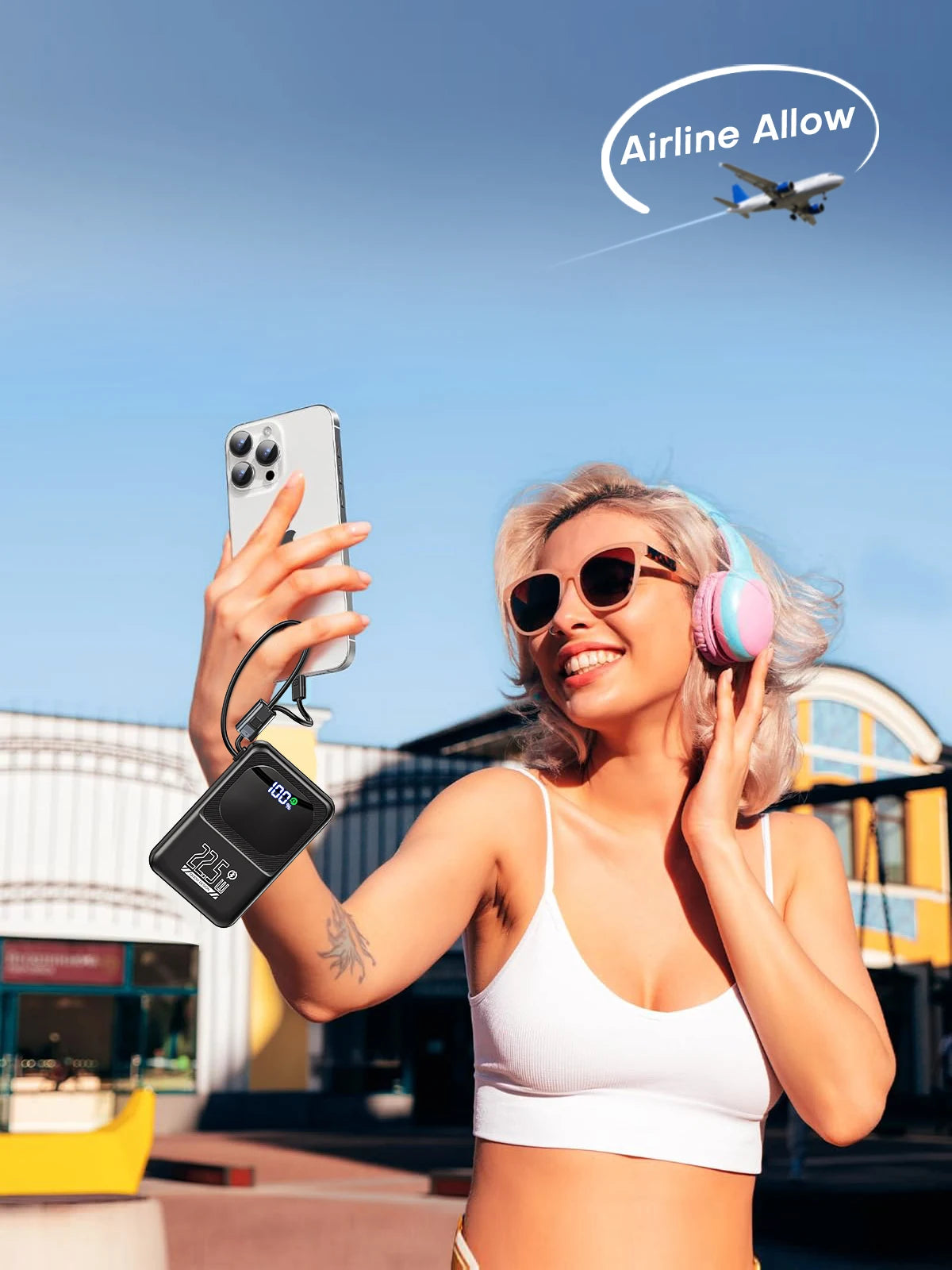 QOOVI Ultra-Thin 10000mah Portable Charger and Power Bank