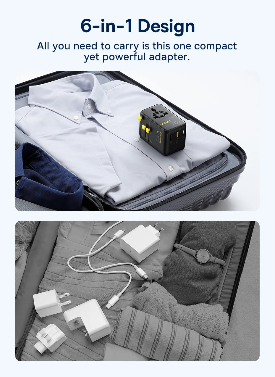 BASEUS EnerCore CG11 GaN5 Universal Travel Adapter