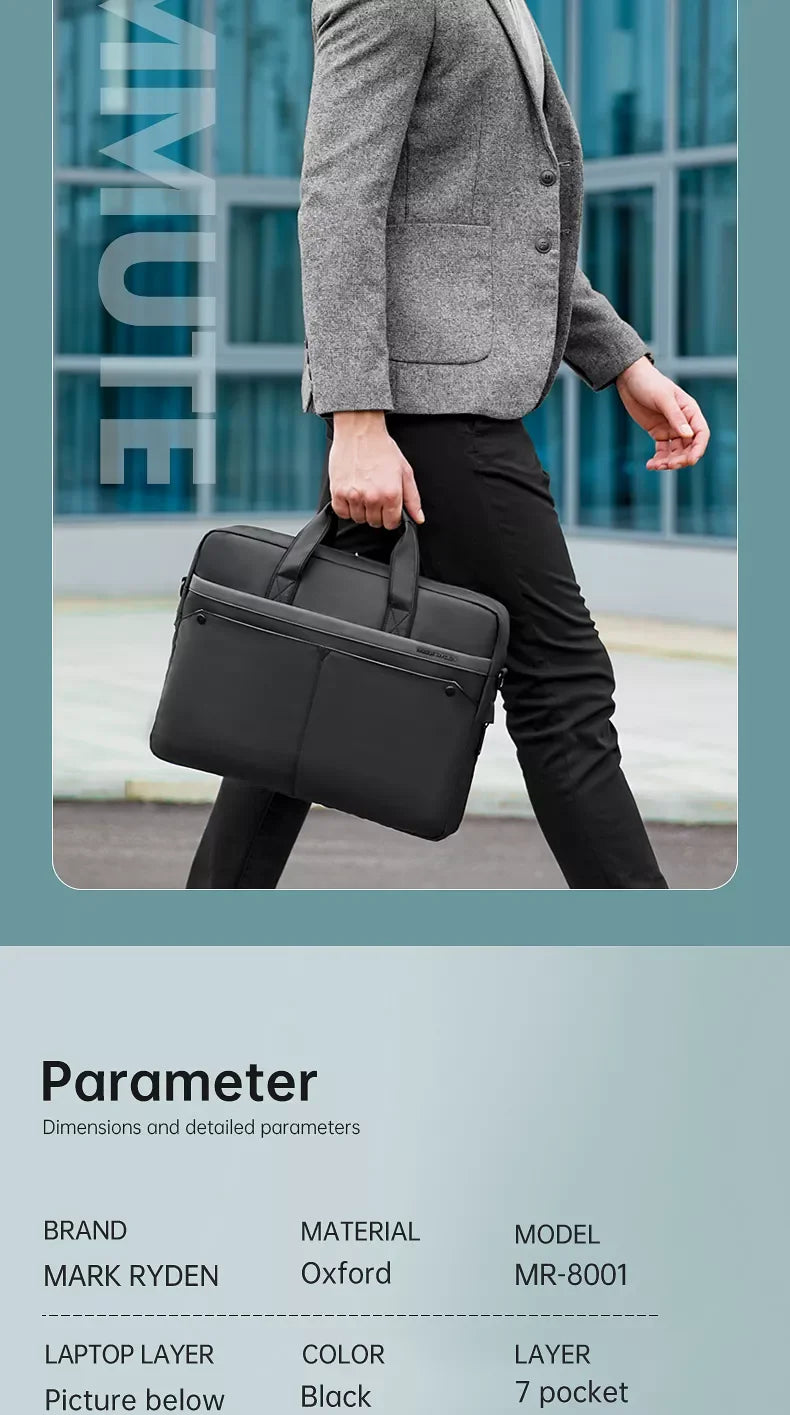 MARK RYDEN MR8001 Multifunctional Business Laptop Bag