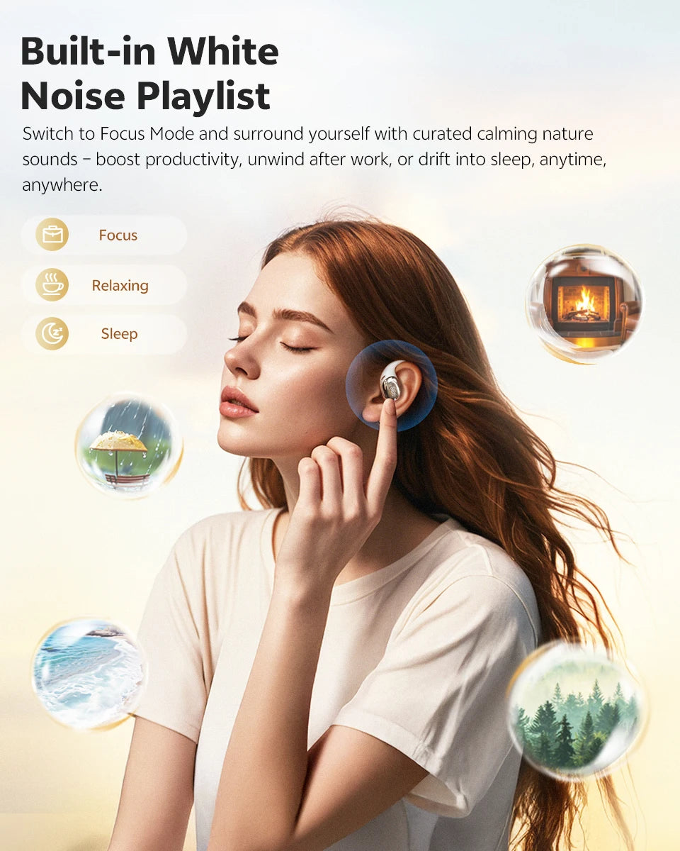 QCY Crossky R70 Open Ear Wireless Bluetooth Earbuds