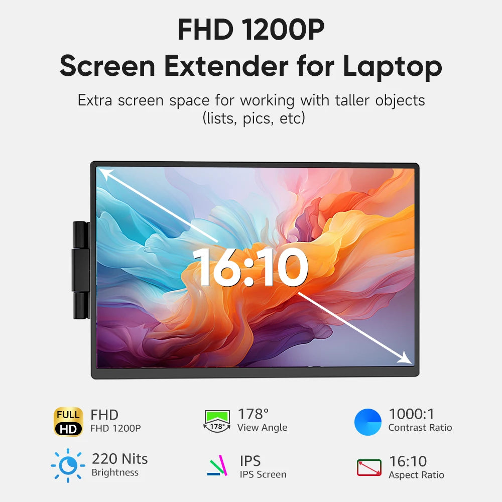 DOPESPLAY Full HD 14.1" Portable Monitor and Laptop Screen Extender