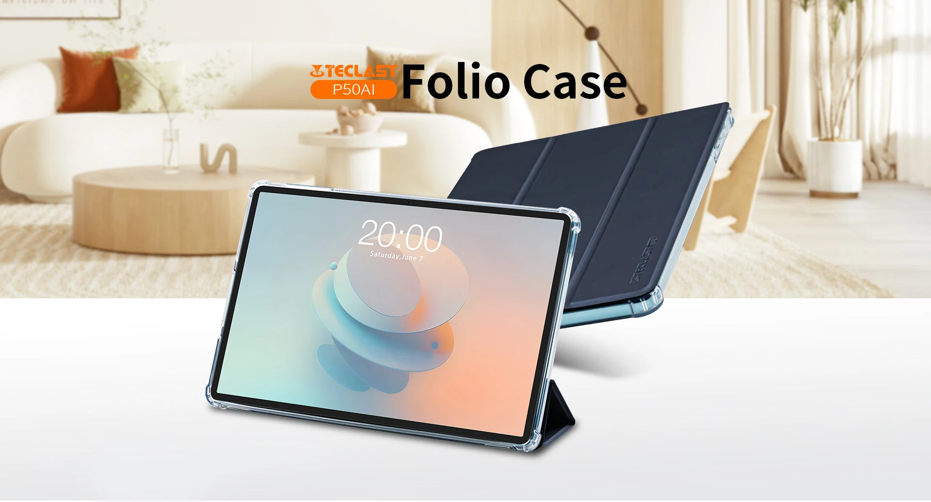 TECLAST Protective Folio Case & Stand for Teclast P50 AI