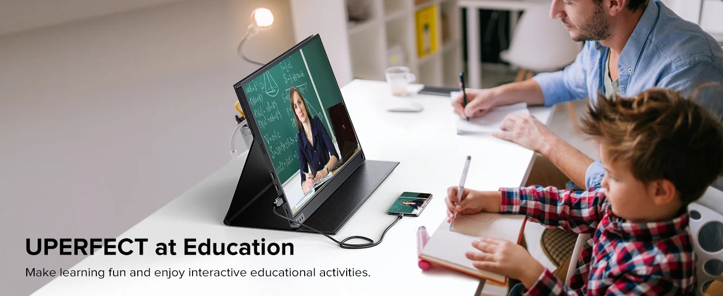 UPERFECT UGame J5 2K QHD 16.1" Portable Monitor with Integrated Stand