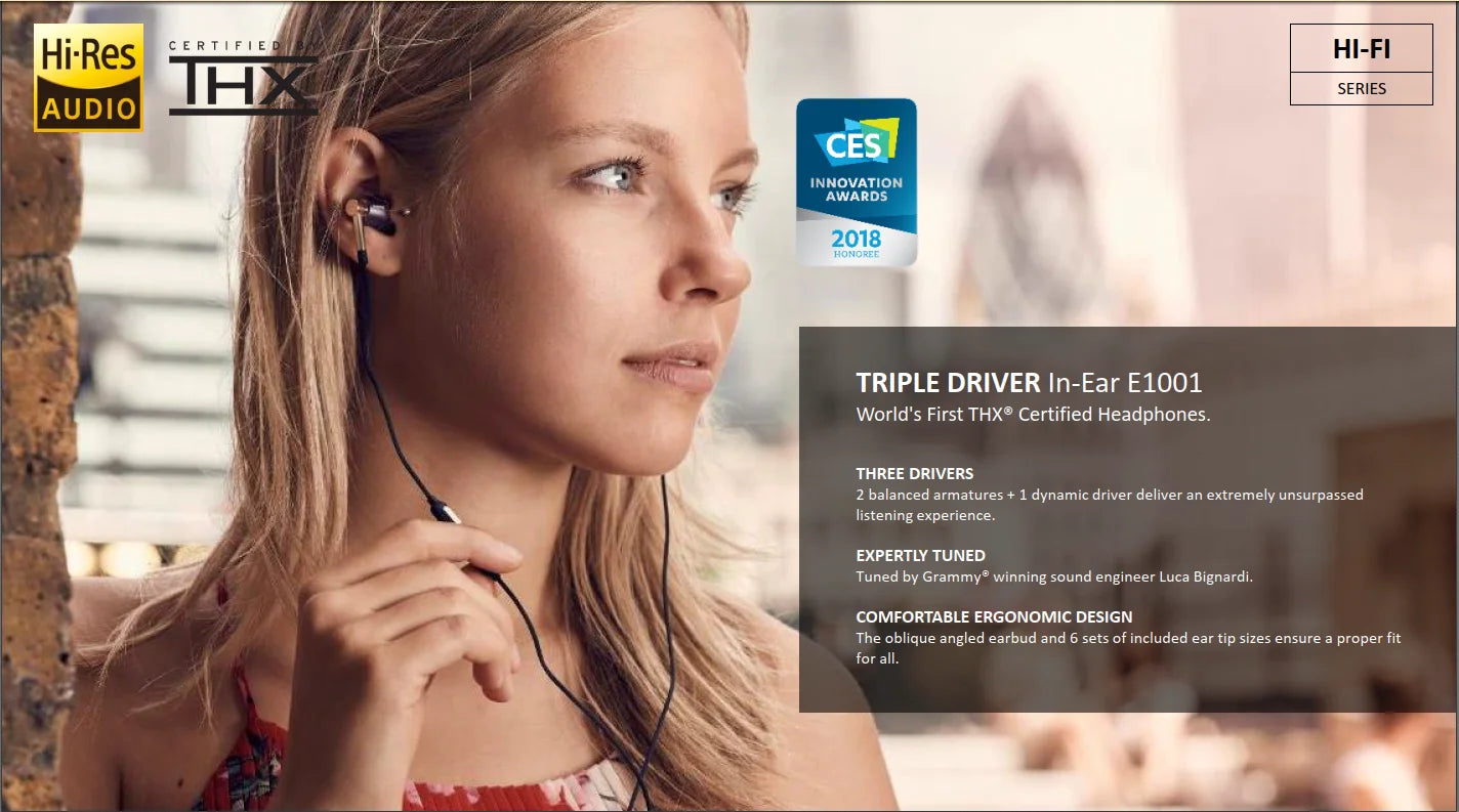 1MORE Triple Driver E1010 Wired Earphones