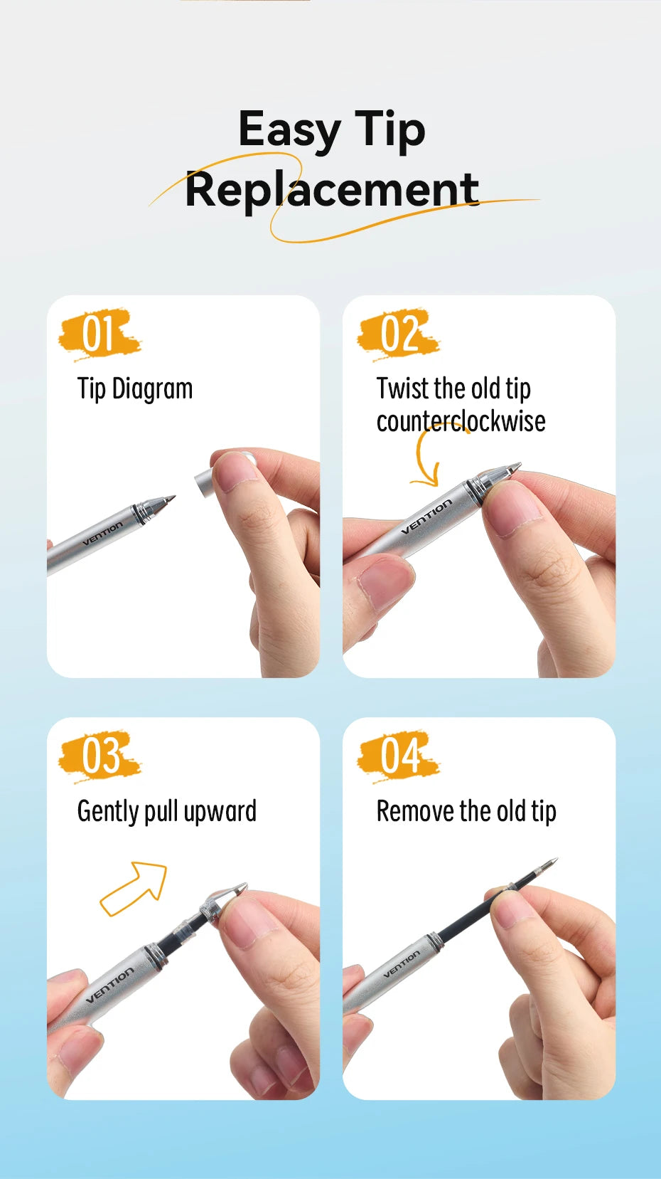 VENTION 2in1 Stylus Pen for Apple iPad