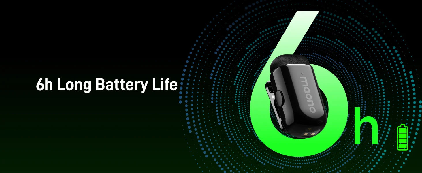 MAONO Wave T1 Mini Wireless Microphone with AI Voice Changer