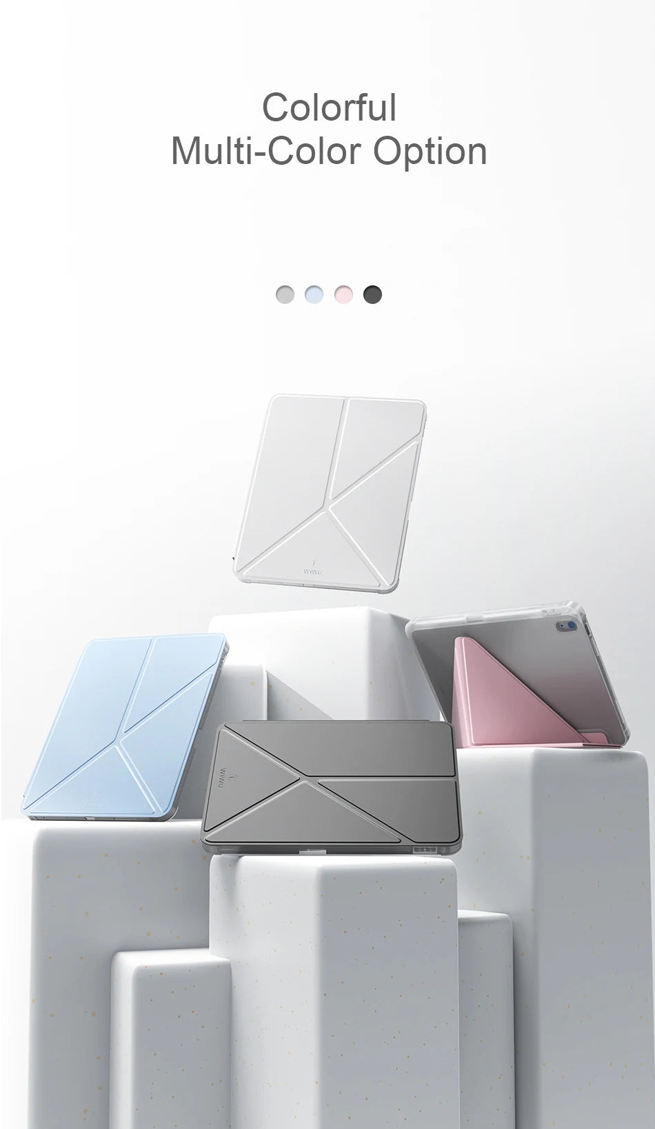 WiWU Tri-Fold Protective Case & Stand for iPad