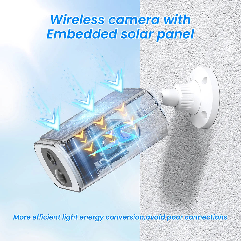 ANRAN 3MP Solar Powered Smart Home Security Camera Kit