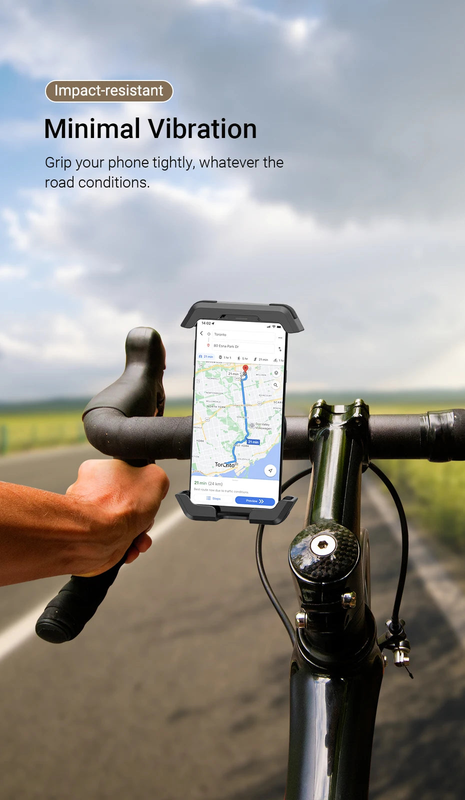 VENTION Universal Adjustable Bike Phone Mount