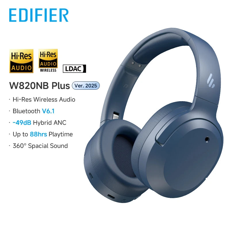 EDIFIER W820NB Plus Noise Cancelling Bluetooth Wireless Headphones