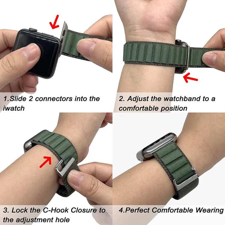 blue smart watch strap