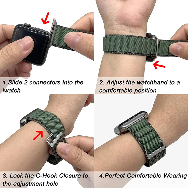 blue smart watch strap