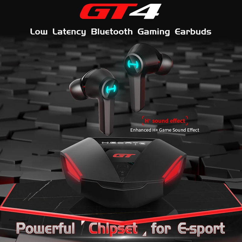 The EDIFIER GT4 Bluetooth Wireless Gaming Earbuds deliver immersive sound and low-latency performance. Enjoy high-quality audio and a comfortable fit for an enhanced gaming experience.