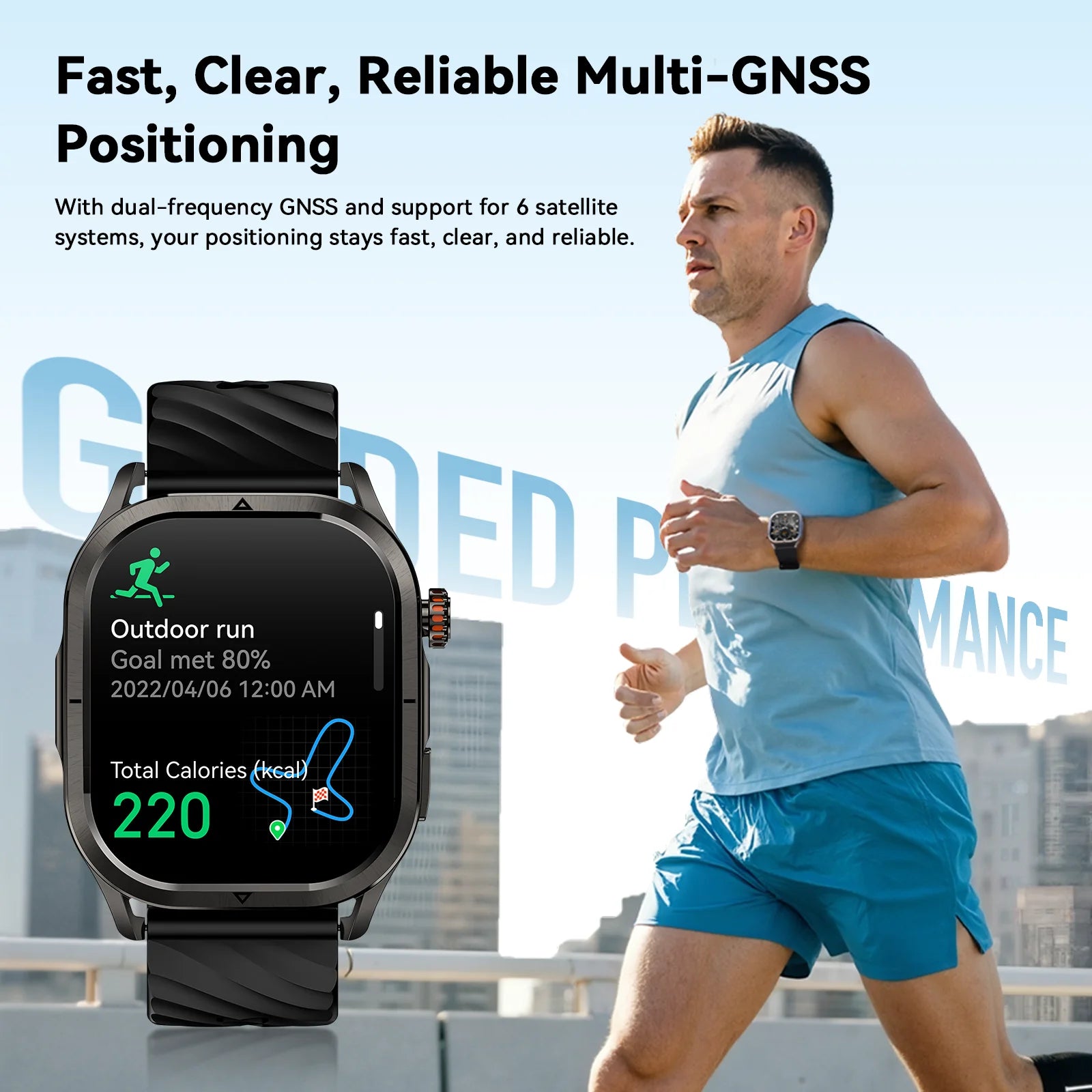KOSPET Magic P10 1.96" GPS Smart Watch