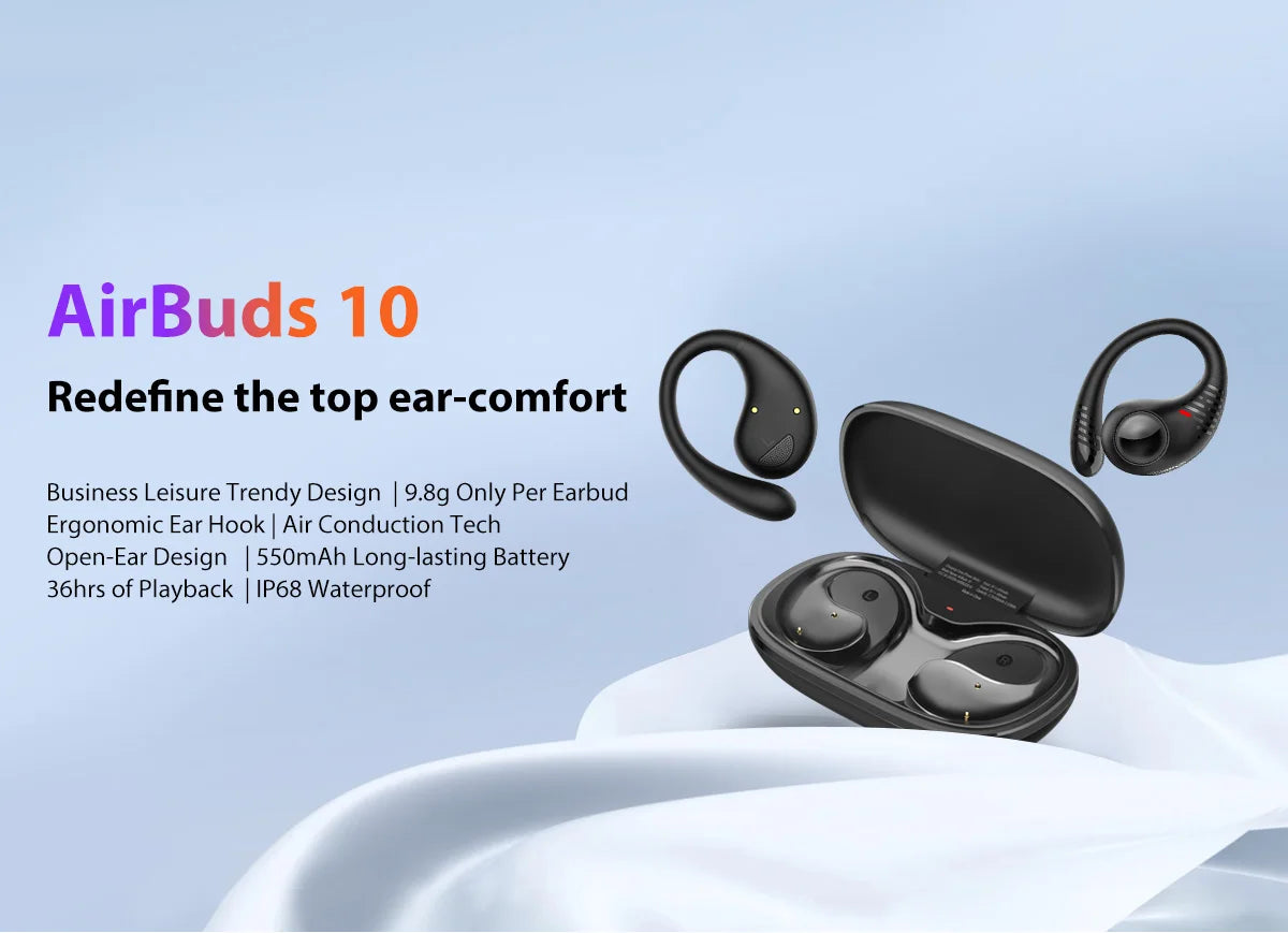BLACKVIEW AirBuds 10 Bluetooth Wireless Open Ear Headphones