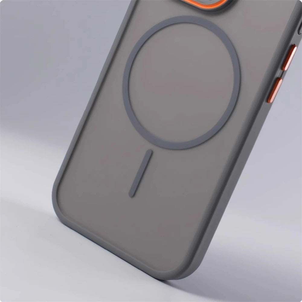 Frosted Translucent Magnetic Case for Apple iPhone