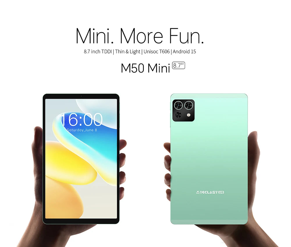TECLAST M50 Mini 8.7" WiFi Android Tablet - 128GB, Green