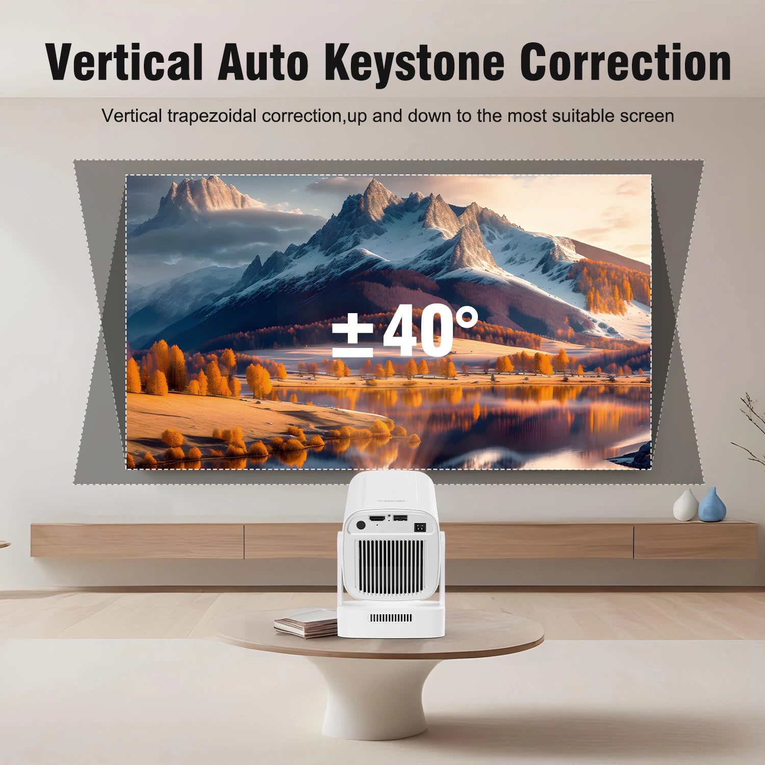 MAGCUBIC HY310 Portable Home Cinema Projector with Google Assistant
