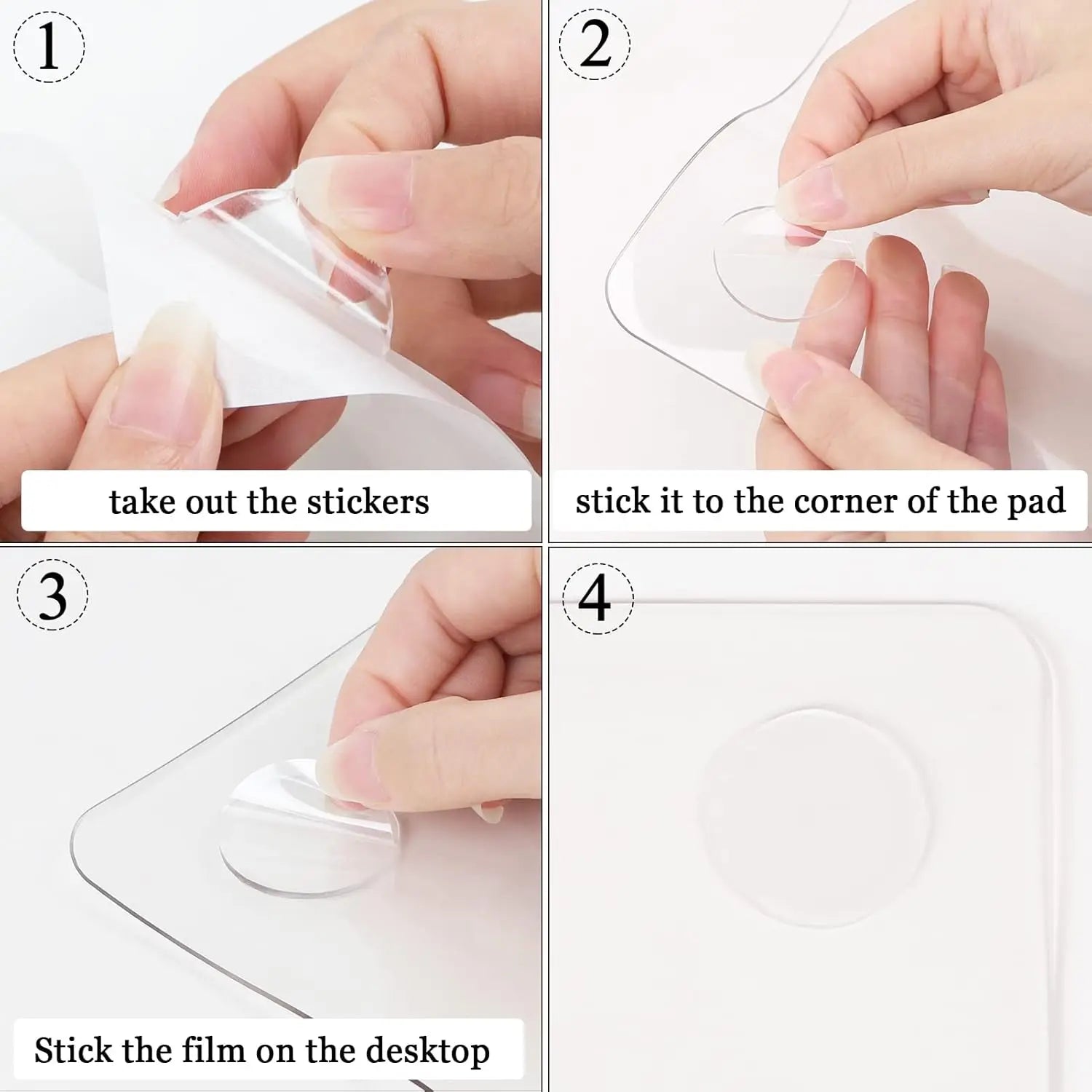YSAGi Non-Slip PVC Clear Desk Mat