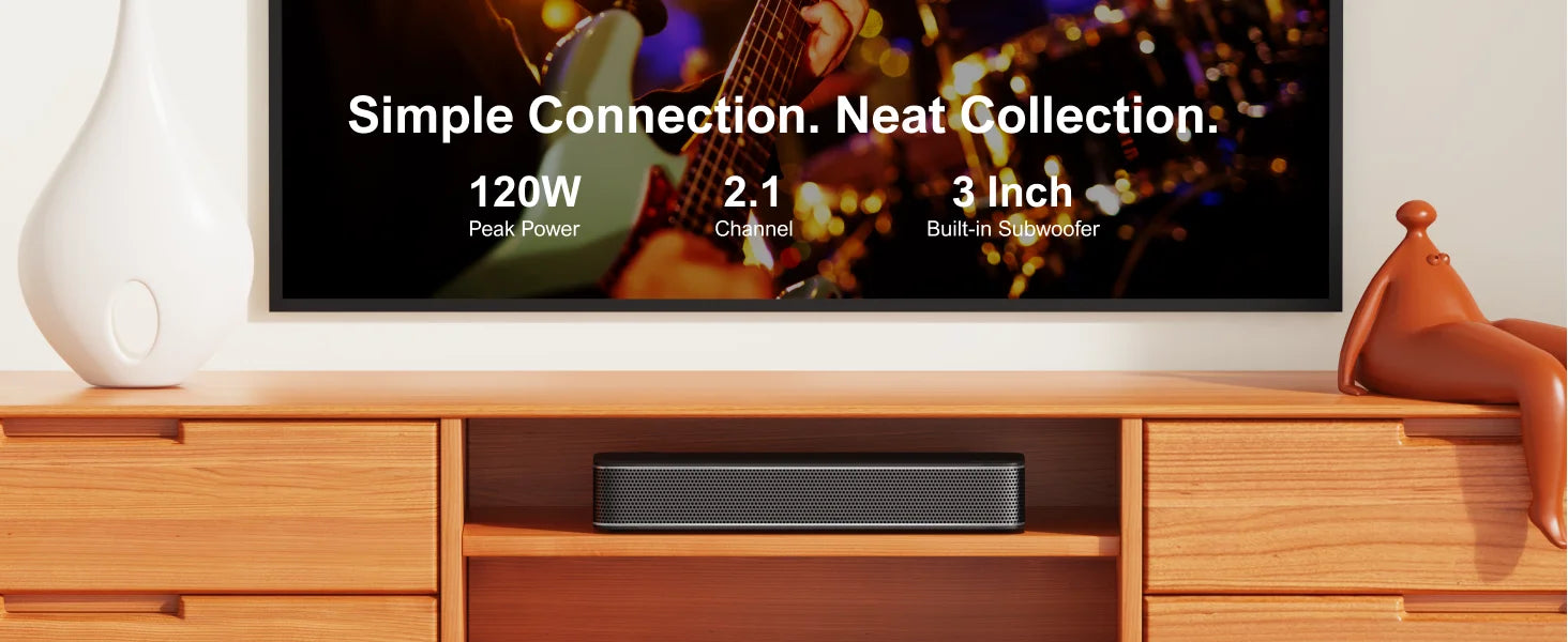 ULTIMEA Solo B30 Pro 2.1 Sound Bar with Built-in Subwoofer