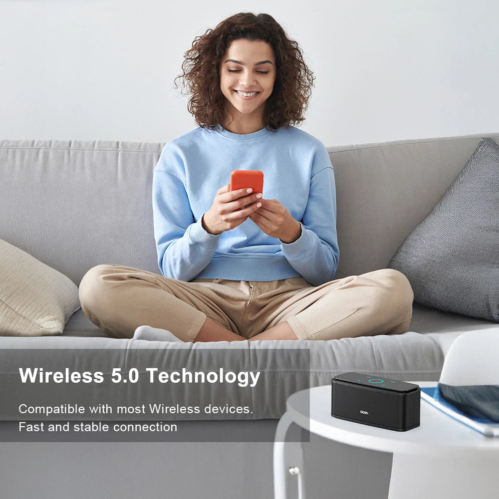 DOSS SoundBox Touch Portable Bluetooth Wireless Speaker