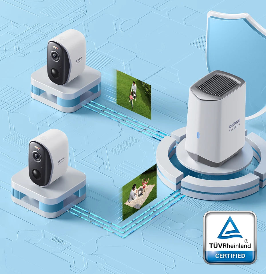 BASEUS N1 Series 2K Smart Home Security Camera Kit