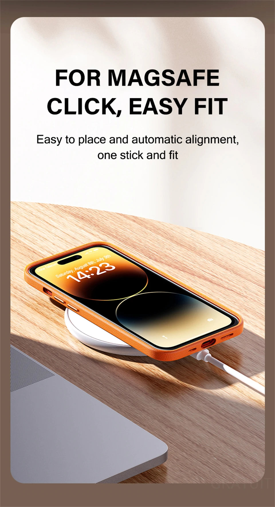 Leather MagSafe Shockproof Case for iPhone
