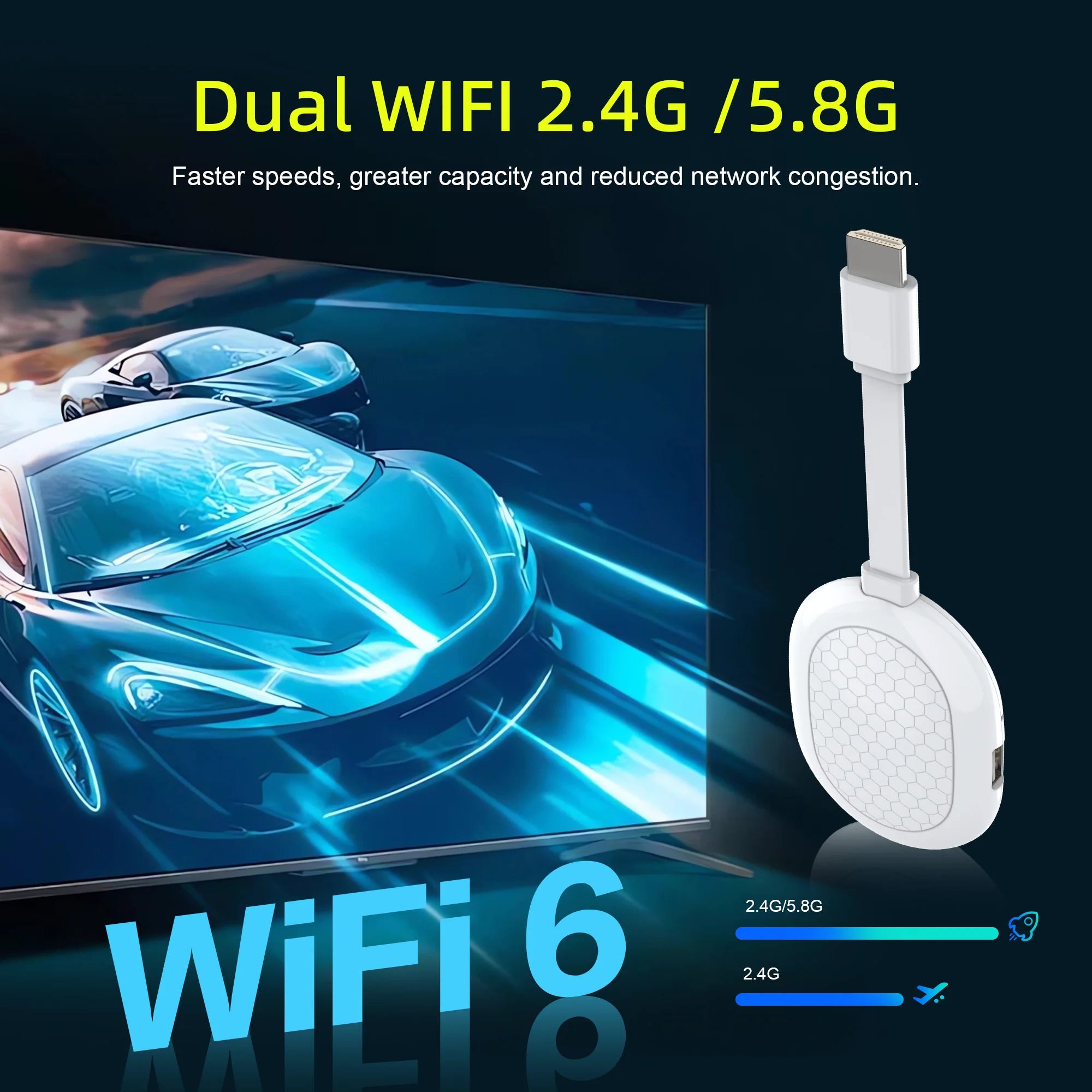 MORTAL Q2S Android TV Stick with Google Assistant