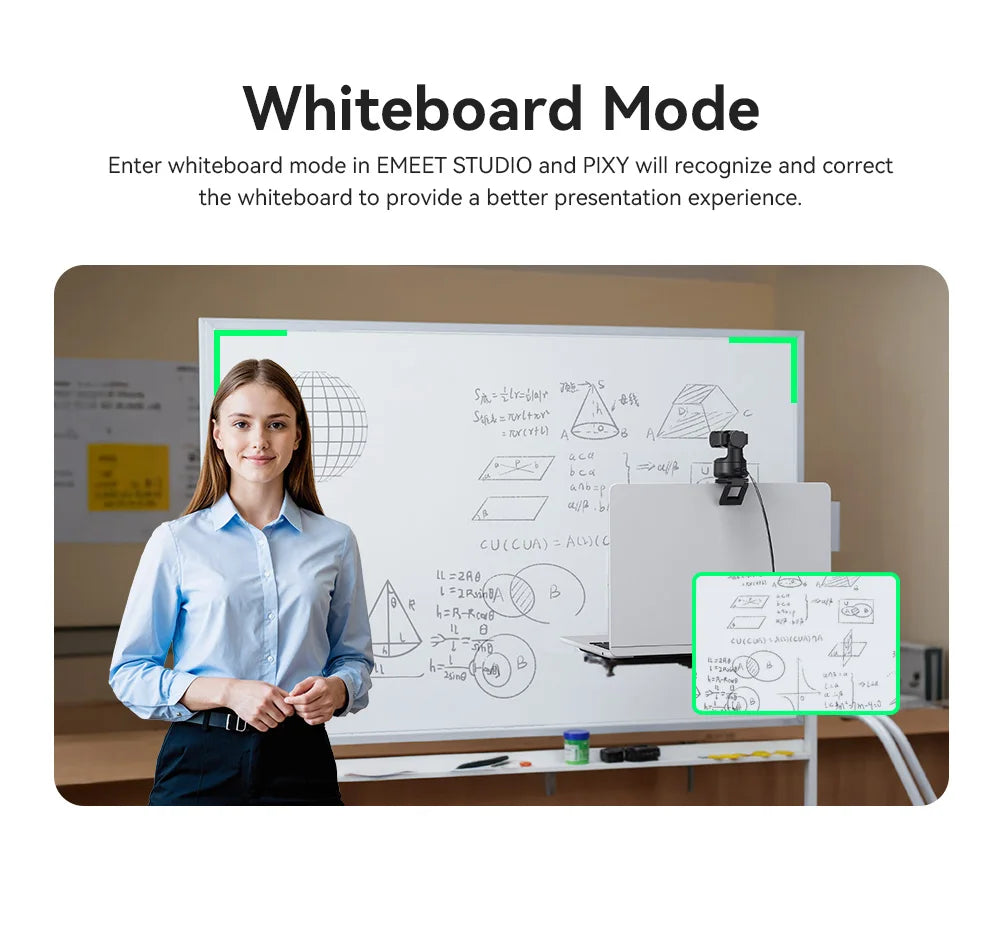 EMEET PIXY 4K Dual-Lense AI Tracking Streaming Webcam