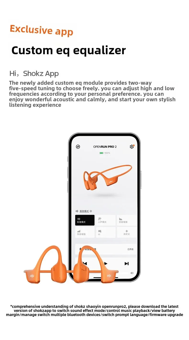 SHOKZ OpenRun Pro 2 Bone Conduction Sports Headphones