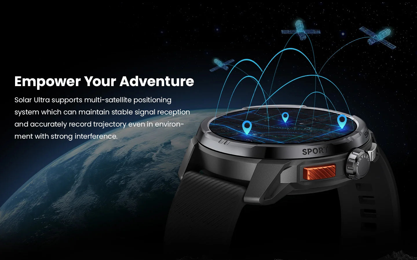HAYLOU Solar Ultra 1.60" AMOLED GPS Smart Watch