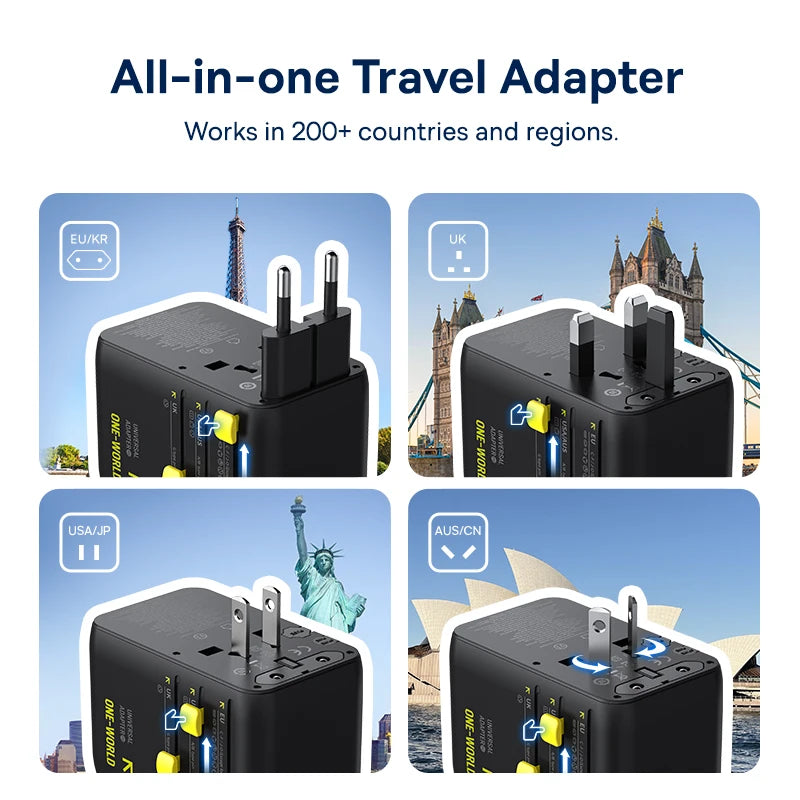 BASEUS EnerCore CG11 GaN5 Universal Travel Adapter