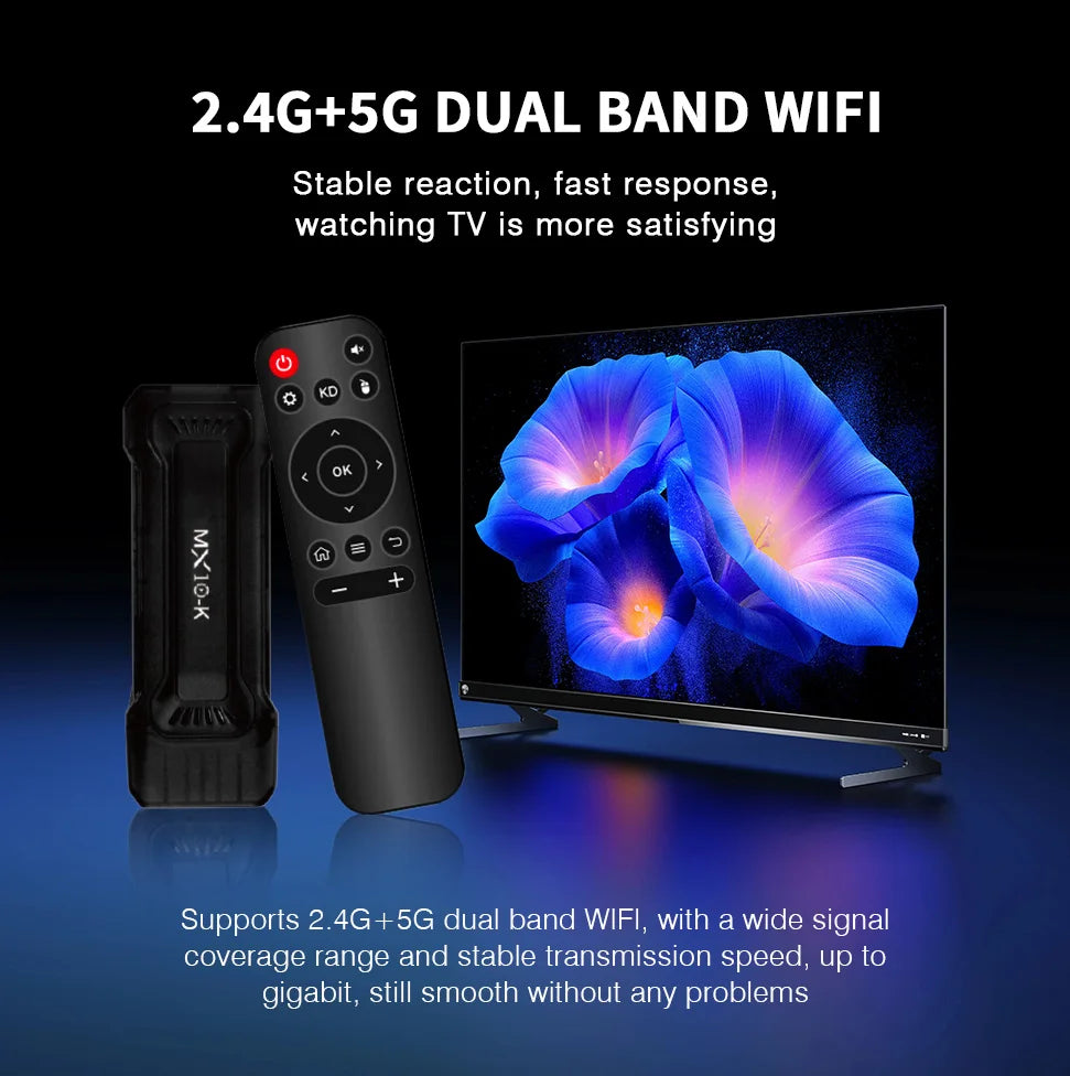 MX10-K 4K Android TV Stick & Streaming Device