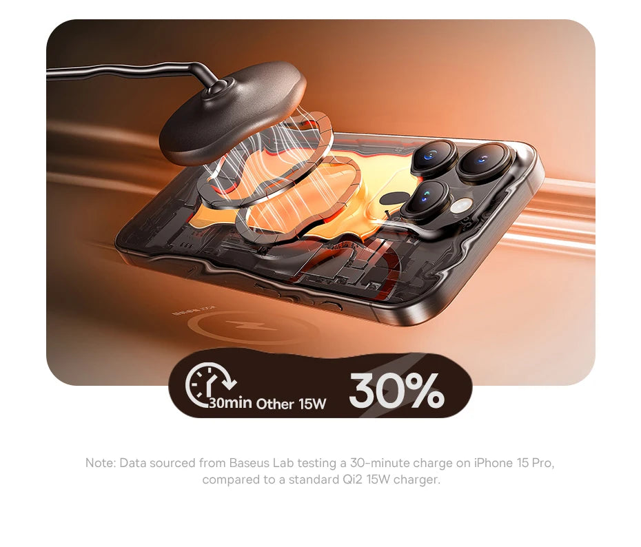 BASEUS Enerfill FS4 3in1 Wireless Charging Stand with TEC Cooling